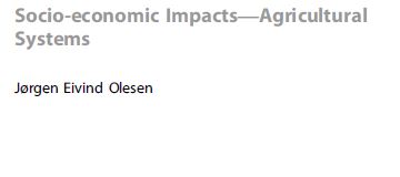 Socio-economic Impacts-Agricultural Systems