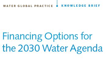 Financing Options for the 2030 Water Agenda.