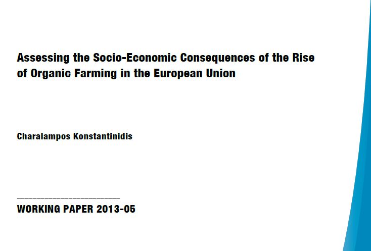 Assessing the Socio-Economic Consequences of the Rise of Organic Farming in the European Union