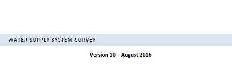 water supply system survey by Siasar